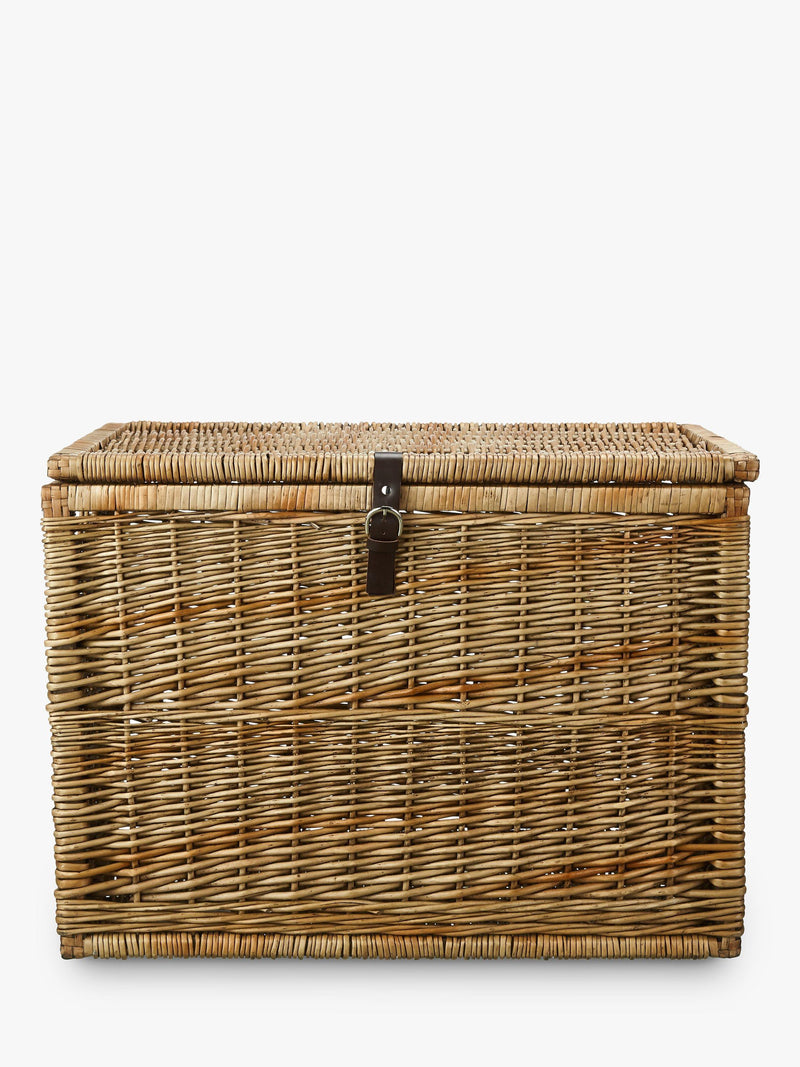 John Lewis Modern Country woven trunk with leather strap (British brand)