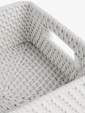 John Lewis rattan shallow basket 25cm, imported from the UK