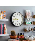 Newgate Clocks Mr Edwards wall clock moonstone grey 45cm (British brand)