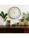 Newgate Clocks Mr Edwards wall clock moonstone grey 45cm (British brand)