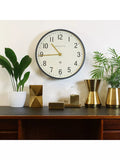 Newgate Clocks Mr Edwards wall clock moonstone grey 45cm (British brand)