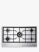 90cm Gas Hob with 5 Burners in Stainless Steel