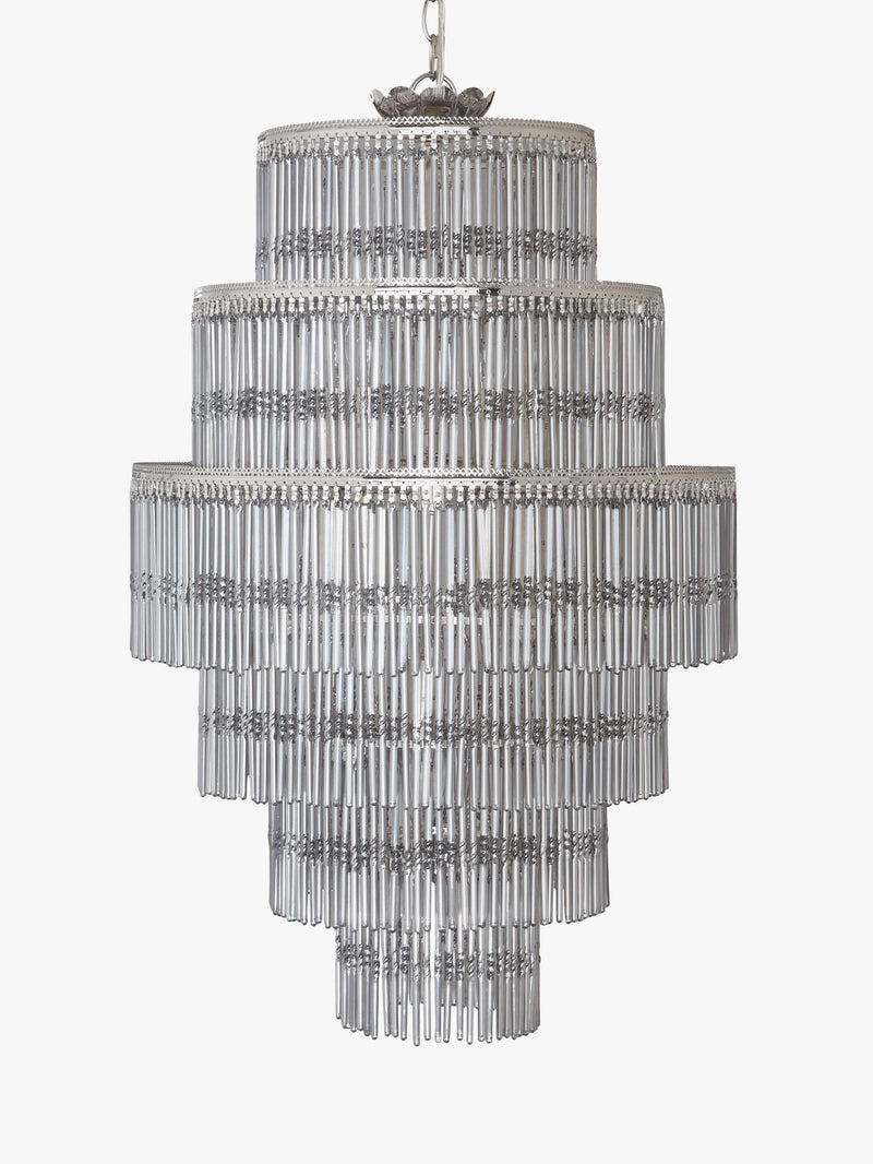 John Lewis Athenea chandelier ceiling light smoked glass, imported from the UK