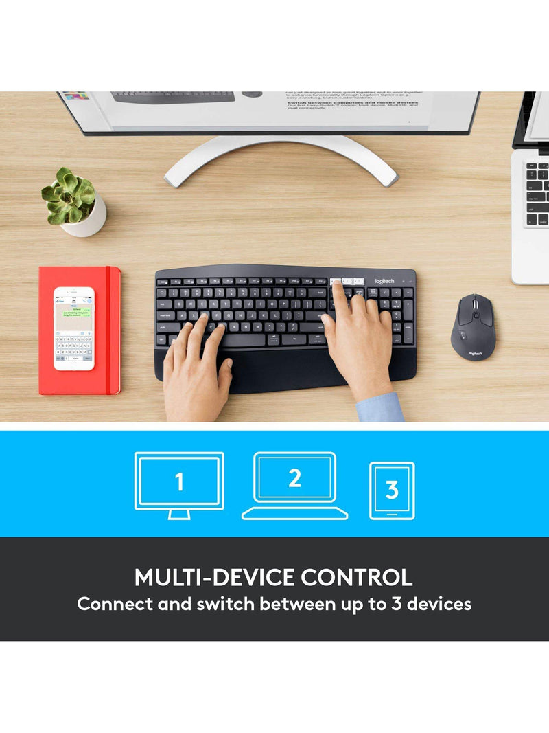 Logitech MK850 Performance wireless keyboard and mouse combo, imported from the UK