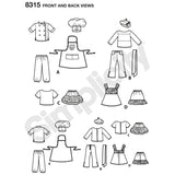 Simplicity Parisian doll paper patterns for 18 inch dolls, UK version