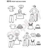 Simplicity Parisian doll paper patterns for 18 inch dolls, UK version