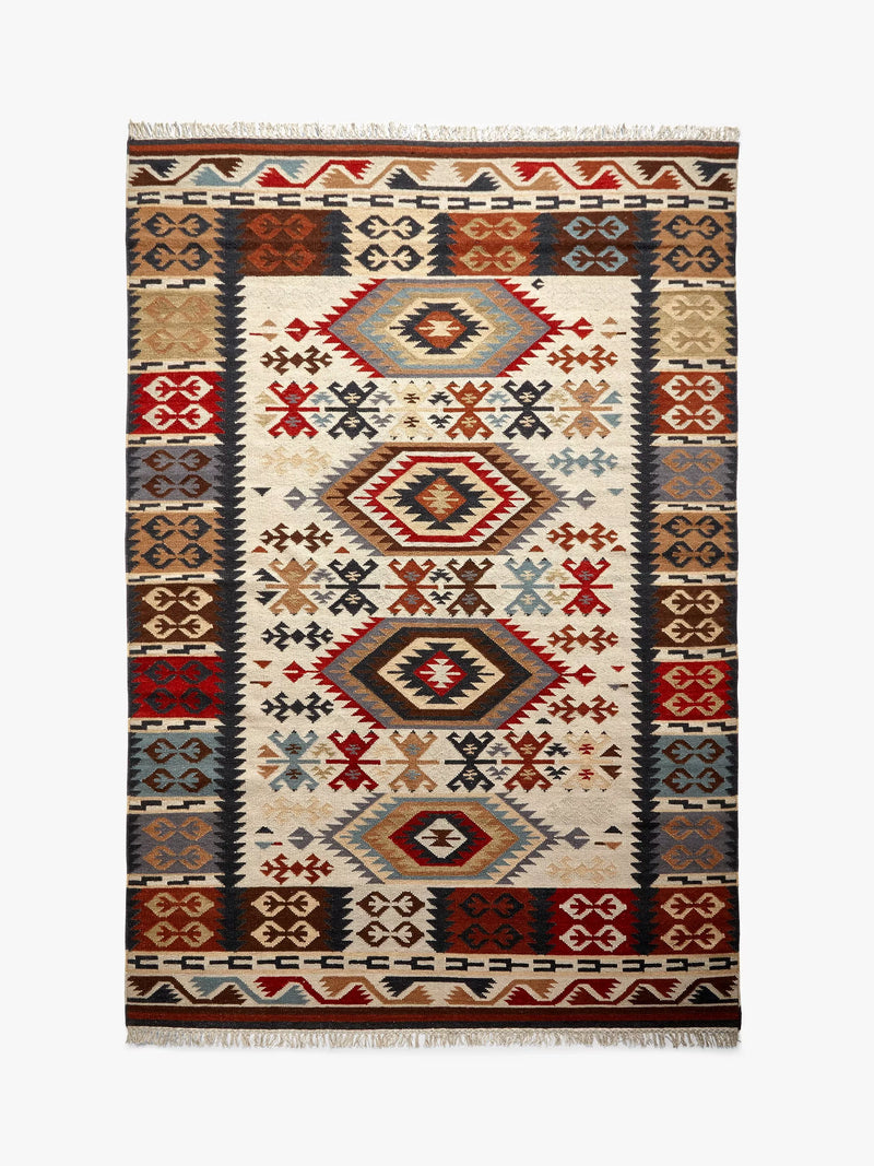 John Lewis Fusion Manisa Kelim Flatweave Wool Rich Rug 180 x 120cm