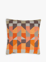 John Lewis John Lewis Stack Cushion Orange / Grey 45 x 45cm- Buy online at McGrocer