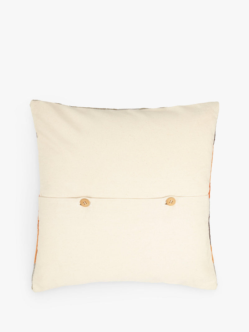 John Lewis cushion orange grey 45x45cm, imported from the UK
