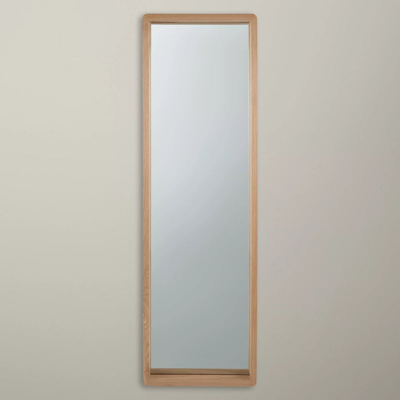 John Lewis oak wood full length mirror 143x43cm, imported from the UK