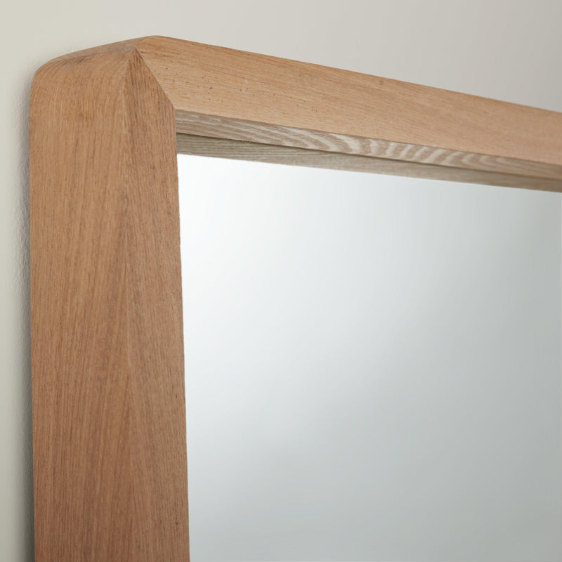 John Lewis oak wood full length mirror 143x43cm, imported from the UK