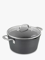 John Lewis Eaziglide Neverstick3 Professional Non-Stick Casserole Dish with Lid 24cm- Buy online at McGrocer