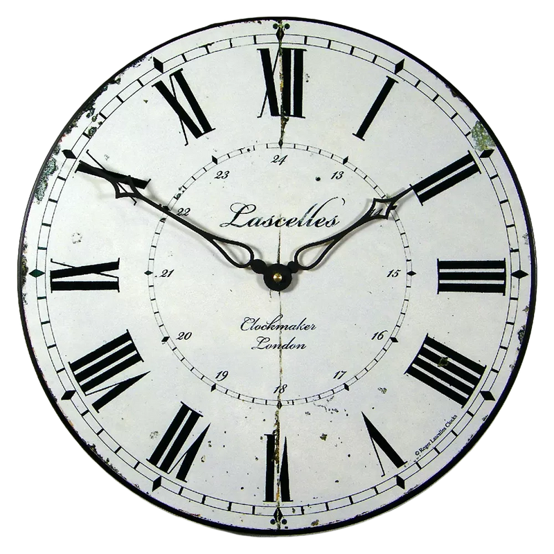 Lascelles Clockmaker's Clock 36cm diameter, UK version