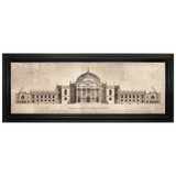 Brookpace Lascelles framed print Palace in Oxfordshire 103x42cm, imported from the UK