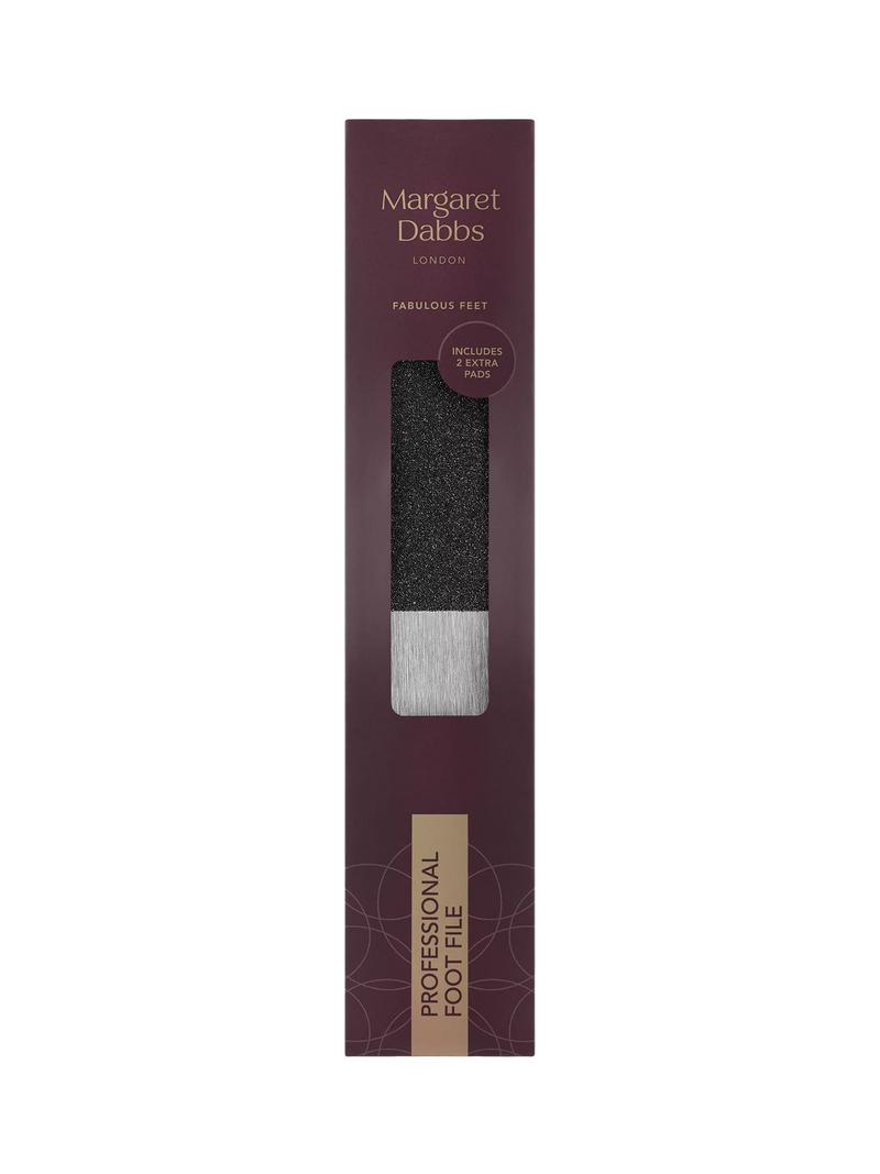Margaret Dabbs foot file with replacement pads, British product