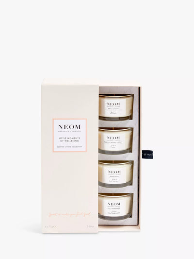 John Lewis NEOM Wellbeing London Little Moments Travel Candle Gift Set- Buy online at McGrocer