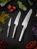 Global Ni stainless steel knife set 3 piece (British brand)