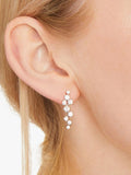 Jools by Jenny Brown cubic zirconia drop earrings silver, imported from the UK