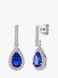 Jools by Jenny Brown Cubic Zirconia Halo Drop Earrings