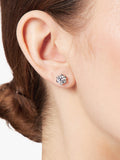 Jools by Jenny Brown cubic zirconia stud earrings silver (British brand)