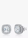 Jools by Jenny Brown Cubic Zirconia Cushion Stud Earrings