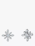 Jools cubic zirconia snowflake stud earrings, imported from the UK