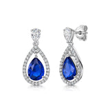 Jools by Jenny Brown cubic zirconia teardrop earrings, UK version