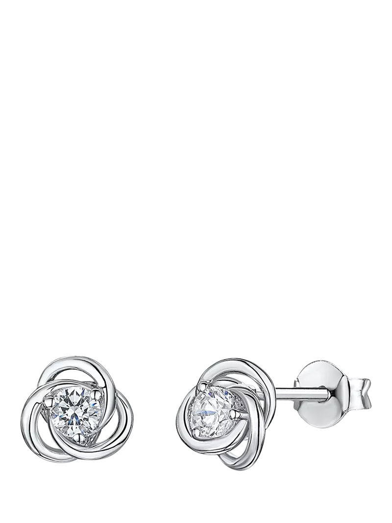 Jools by Jenny Brown cubic zirconia stud earrings sterling silver - British product