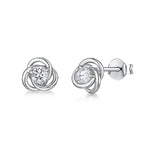 Jools by Jenny Brown cubic zirconia stud earrings sterling silver - British product