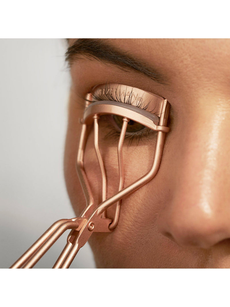 Tweezerman rose gold eyelash curler, imported from the UK