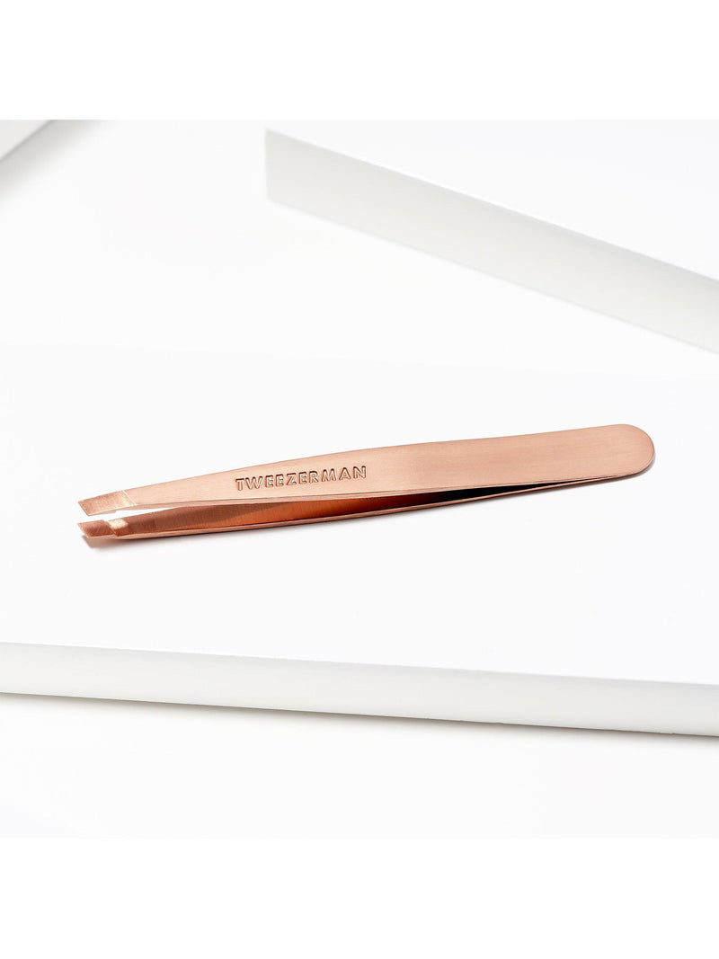 Tweezerman rose gold slant tweezers (British brand)