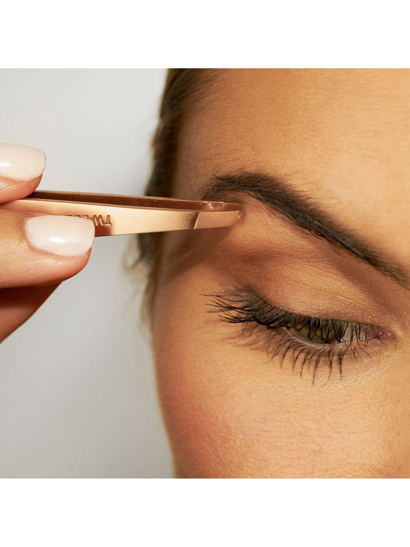 Tweezerman rose gold slant tweezers (British brand)