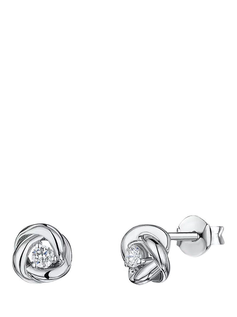 Jools by Jenny Brown cubic zirconia cross stud earrings, UK version