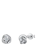 Jools by Jenny Brown cubic zirconia cross stud earrings, UK version