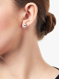 Jools by Jenny Brown silver cubic zirconia stud earrings, UK version