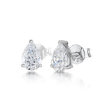 Jools by Jenny Brown silver cubic zirconia stud earrings, UK version