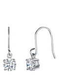 Jools by Jenny Brown drop earrings sterling silver cubic zirconia - British product