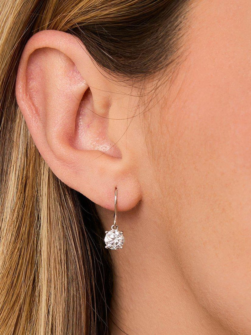 Jools by Jenny Brown drop earrings sterling silver cubic zirconia - British product