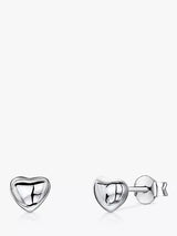 John Lewis Jools by Jenny Brown Bubbly Heart Stud Earrings- Buy online at McGrocer
