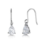Jools by Jenny Brown cubic zirconia earrings silver tear drop - British product