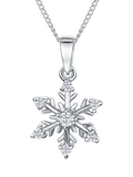 Jools by Jenny Brown cubic zirconia snowflake necklace - British brand