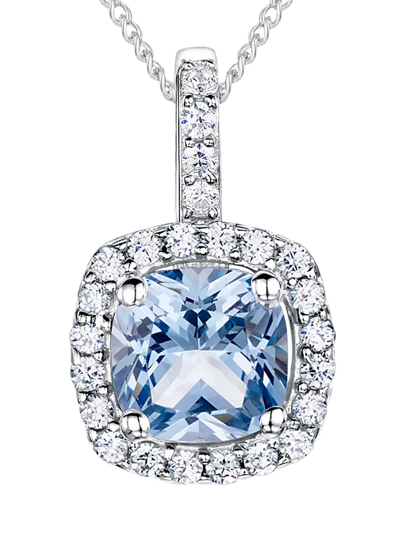 Jools by Jenny Brown Cubic Zirconia Curved Square Necklace