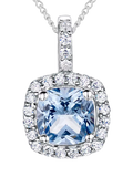 Jools by Jenny Brown Cubic Zirconia Curved Square Necklace