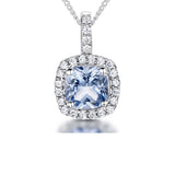 Jools cubic zirconia curved square necklace 16 inch, imported from the UK