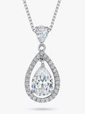 Jools by Jenny Brown Cubic Zirconia Suspended Pear Stone Pendant Necklace, 16 inches