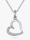Jools by Jenny Brown cubic zirconia hanging heart necklace, UK version