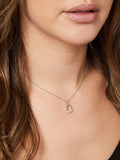 Jools by Jenny Brown cubic zirconia hanging heart necklace, UK version