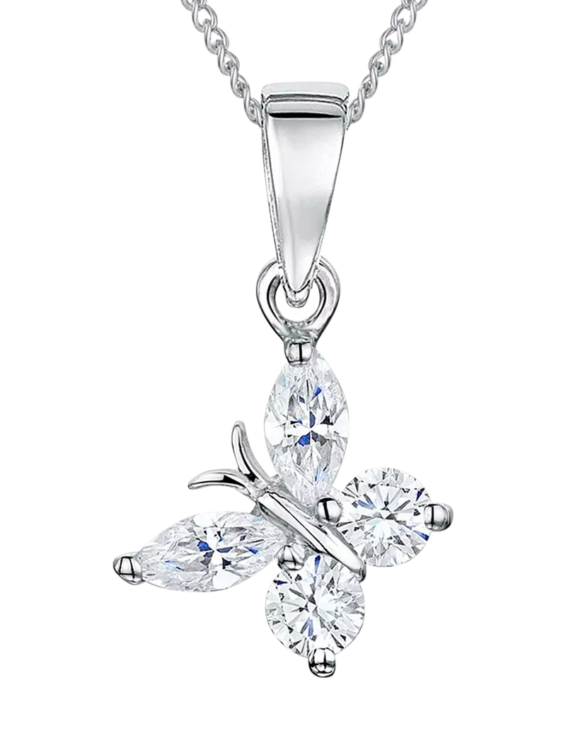 Jools by Jenny Brown cubic zirconia butterfly necklace, UK version
