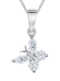 Jools by Jenny Brown cubic zirconia butterfly necklace, UK version