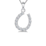 Jools by Jenny Brown cubic zirconia horseshoe necklace - British product
